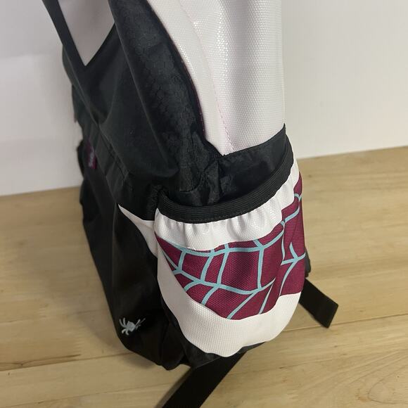 Spider Gwen Marvel ThinkGeek Backpack Black Pink school super hero laptop - Picture 4 of 7